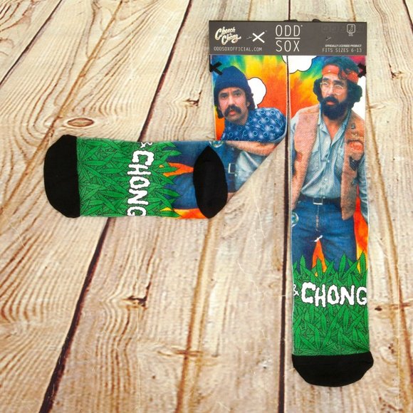 Odd Sox Cheech & Chong Graphic Print Crew Socks - Picture 4 of 5